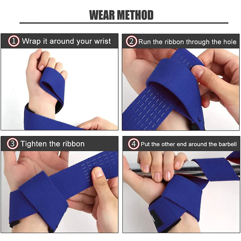 1 Paar Gewichtheber Zughilfen – Lifting Straps für Krafttraining & Powerlifting